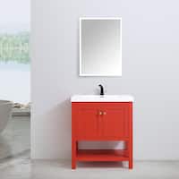 Buy Size Single Vanities Red Bathroom Vanities Vanity Cabinets Online At Overstock Our Best Bathroom Furniture Deals