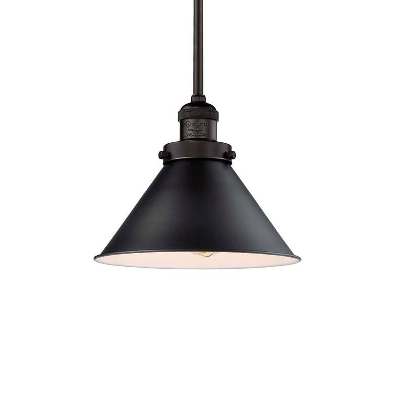 Bellevue Norman 10" Wide Mini Pendant with Downrods - Matte Black