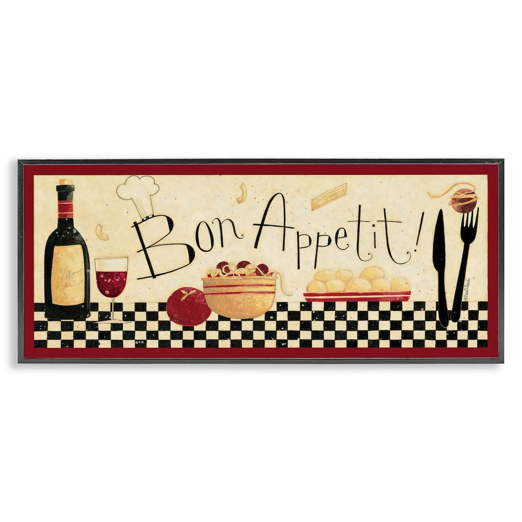 Bon Appetit Kitchen Framed Wall Art