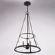 preview thumbnail 11 of 10, Rochester 3-Light Black Industrial Cone Pendant with Clear Glass Shade, Adj Ht Ceiling Chandelier Dining Room Fixture