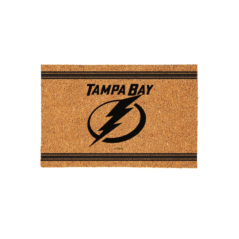 Tampa Bay Lightning Monochrome Indoor/Outdoor Coir Door Mat