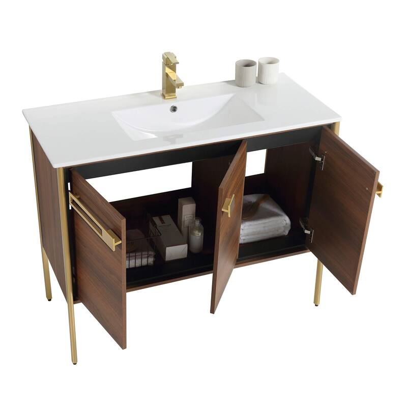 Fine Fixtures Oakville Bathroom Vanity with White Ceramic Sink