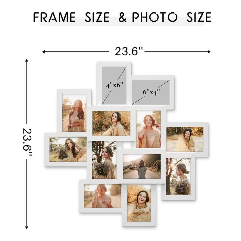 Modern Photo Frame 24x24 Square Storm Eye White PVC Picture Frame