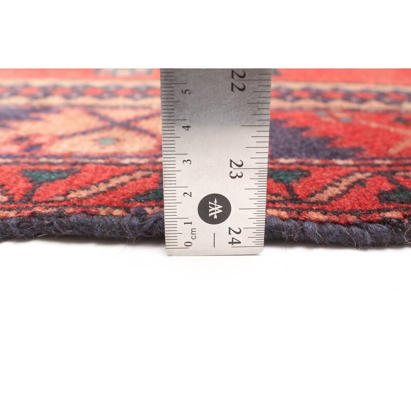 ECARPETGALLERY Hand-knotted Andelz Red Wool Rug - 4'1 x 7'10