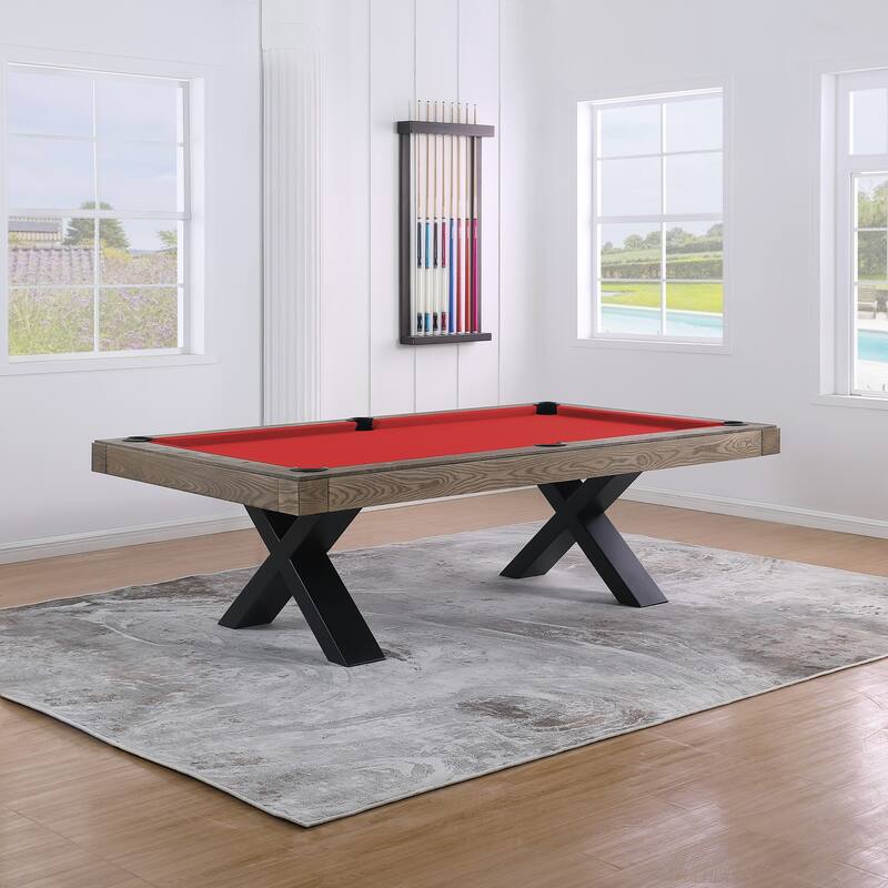 Texas II 8ft Slate Pool Table - Silver