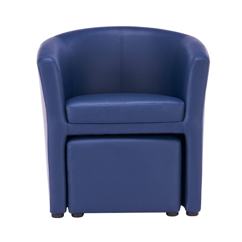 Carson Carrington Junkboda Accent Club Chair with Foot Stool