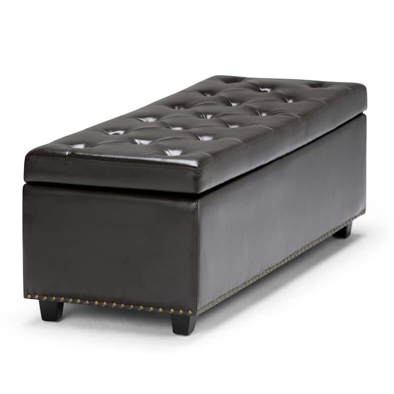 WYNDENHALL Springfield 48 inch Wide Rectangle Storage Ottoman