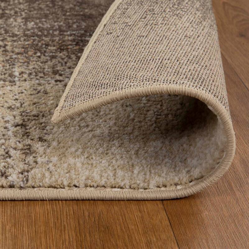 Superior Bristol Distressed Abstract Damask Indoor Runner or Area Rug