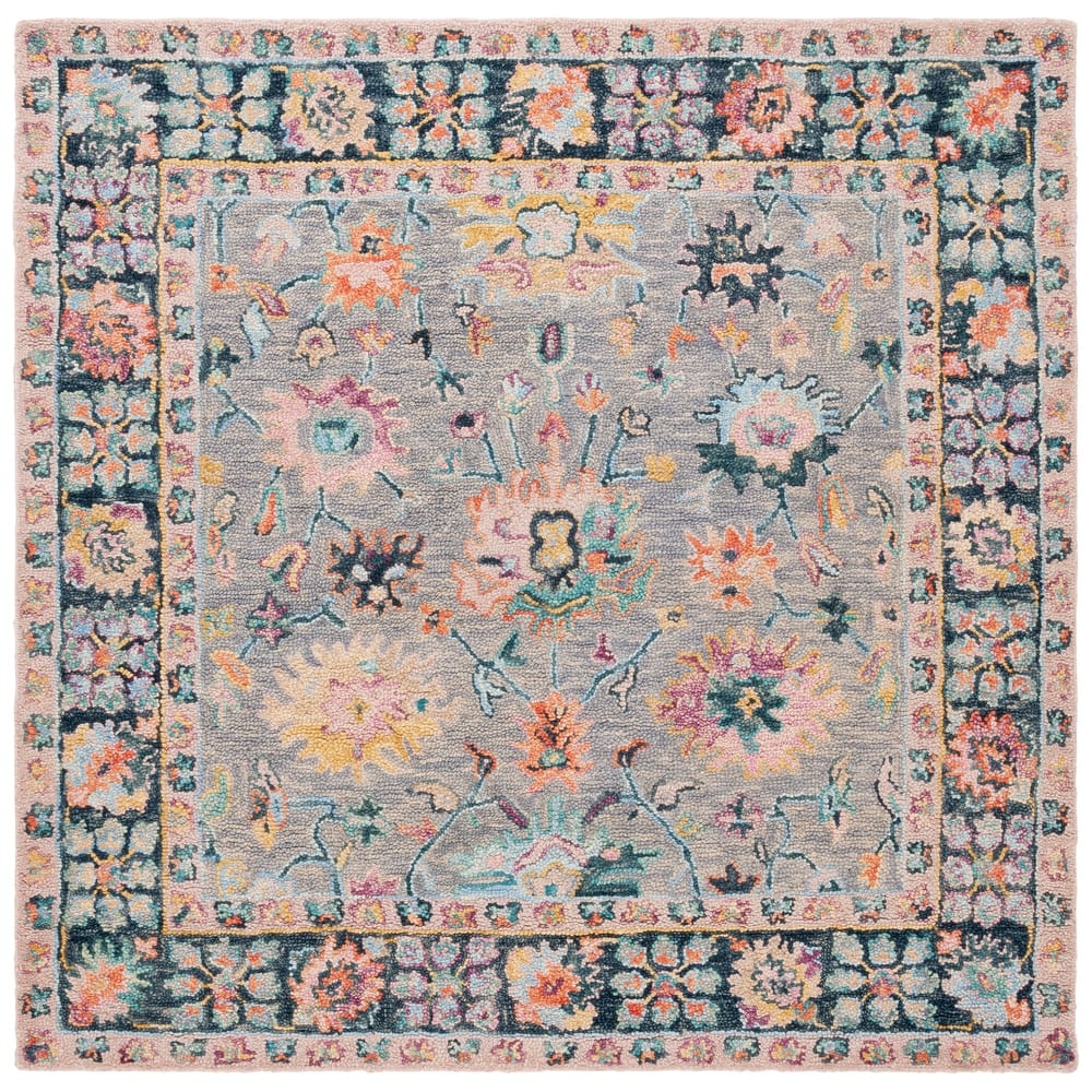 SAFAVIEH Handmade Blossom Oprina Floral Wool Rug