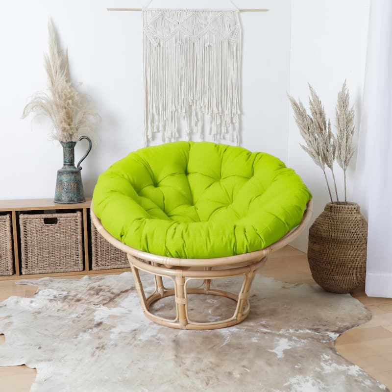 Sorra Home Indoor Suede Round Papasan Cushion
