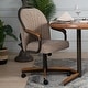 preview thumbnail 1 of 7, Casual Dining Barell Swivel and Tilt Rolling Dining Chair - 38"Hx221/2"Wx22"D - 38"Hx24"Wx22"D