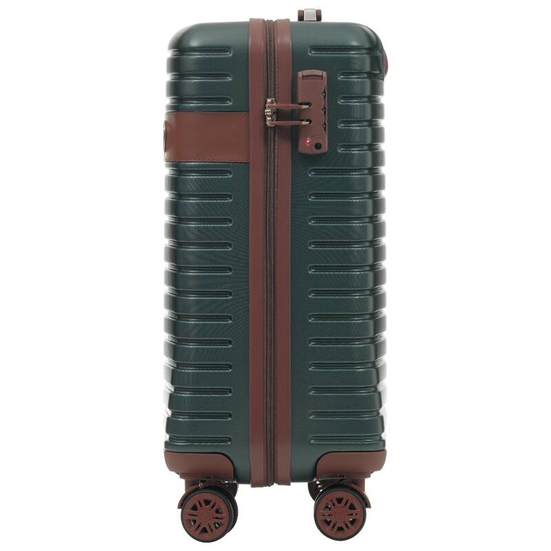 3 Piece Carry on Luggage Set, ABS Hardshell Lightweight Durable Suitcase with Wheels and Duffel Bag & Toiletry Bag, for Travel