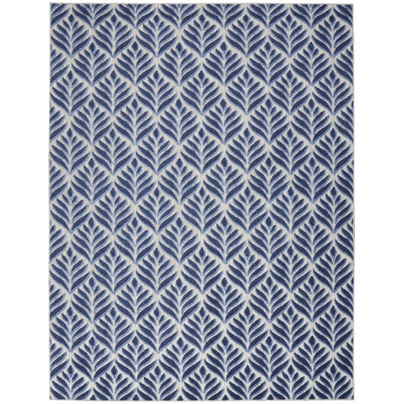 Tafi Lush Floral Weather Resistant Trendy Modern Outdoor Rug - 8' X 11'
