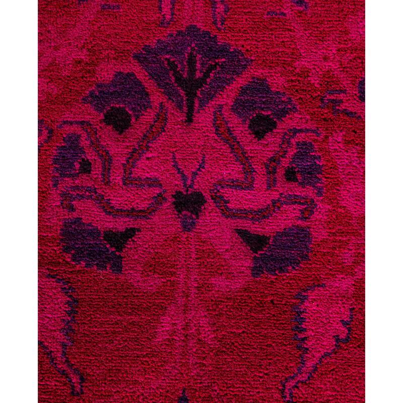 Overdyed One-of-a-Kind Hand-Knotted Area Rug - Pink - 8' 3" x 10' 2"