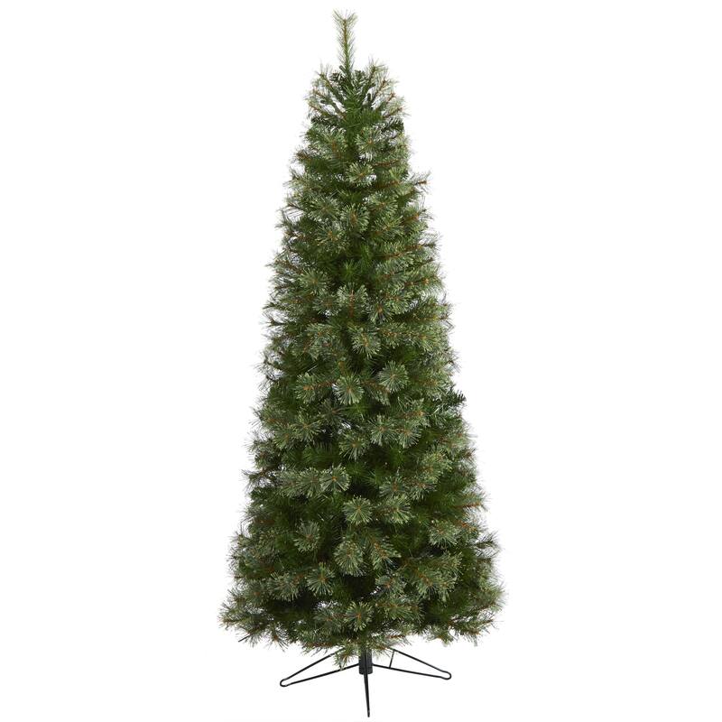 6.5ft. Cashmere Slim Artificial Christmas Tree with 350 Warm White Lights and 660 Branches - Stylish Festive X-Mas Glow