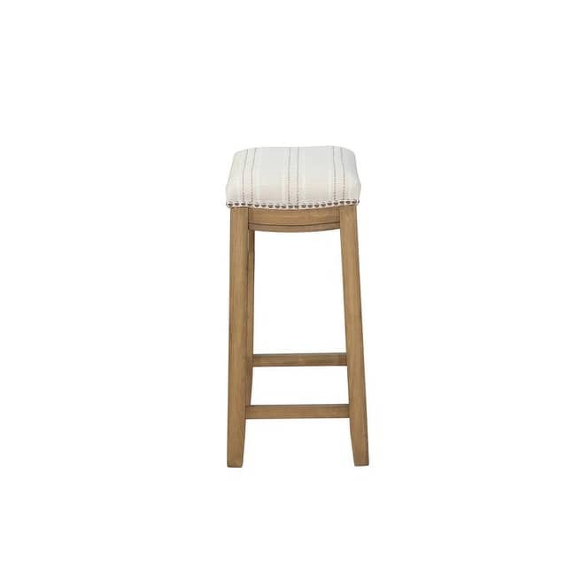 Linon Willamette Rustic Striped Counter Stool