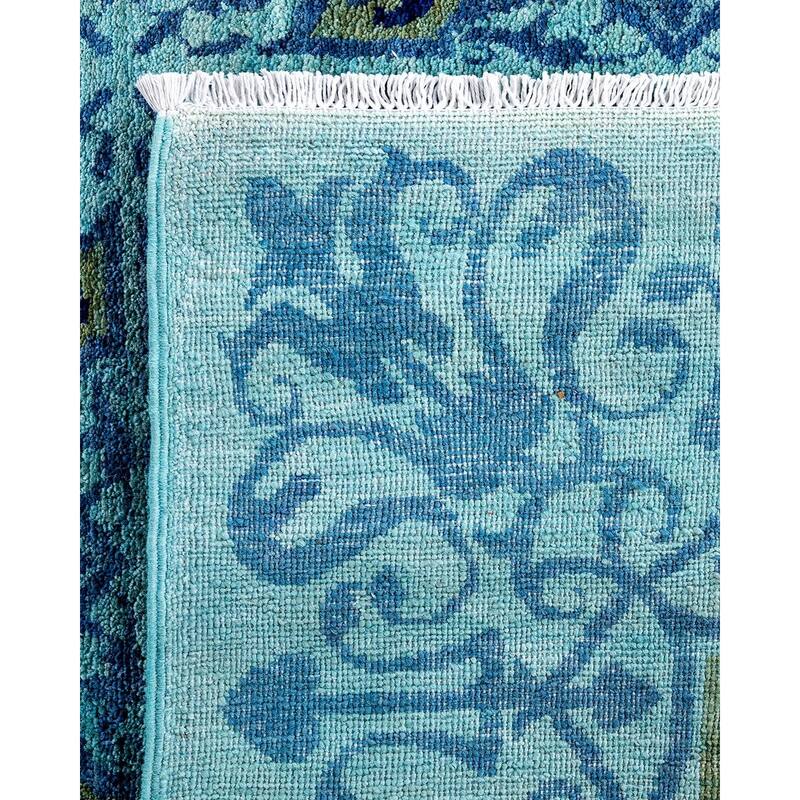 Contemporary Overdyed Wool Hand Knotted Area Rug - 9' 2" x 11' 5"