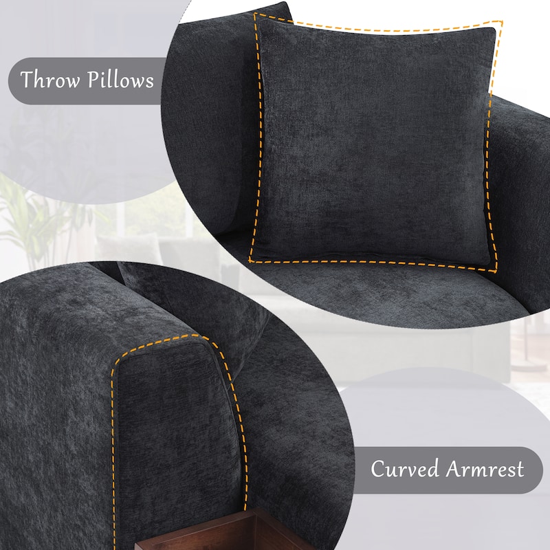 L-shaped Sofa Upholstered Sofa Couch