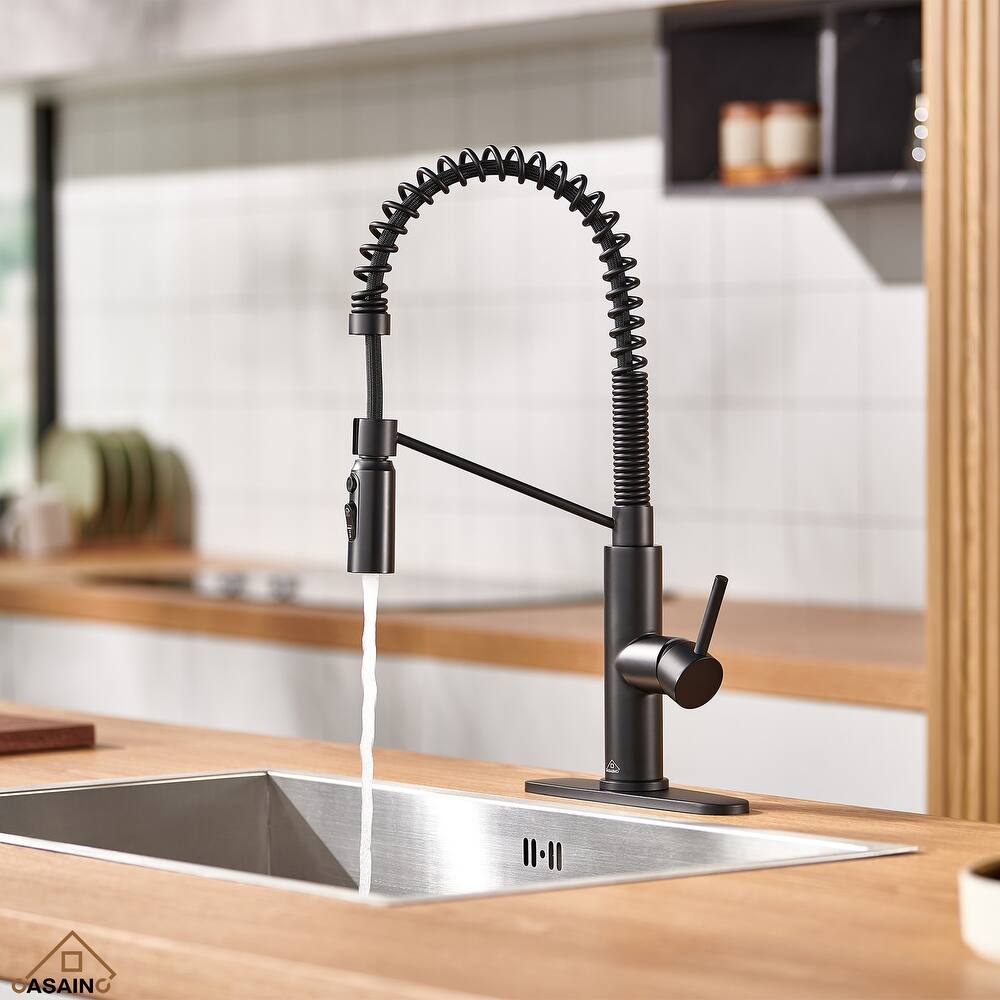 Single Handle Pull Down Sprayer Kitchen Faucet