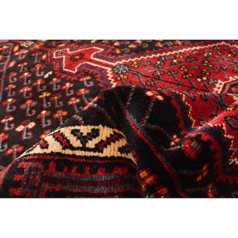 ECARPETGALLERY Hand-knotted Anatolian Vintage Black Wool Rug - 4'2 x 6'5