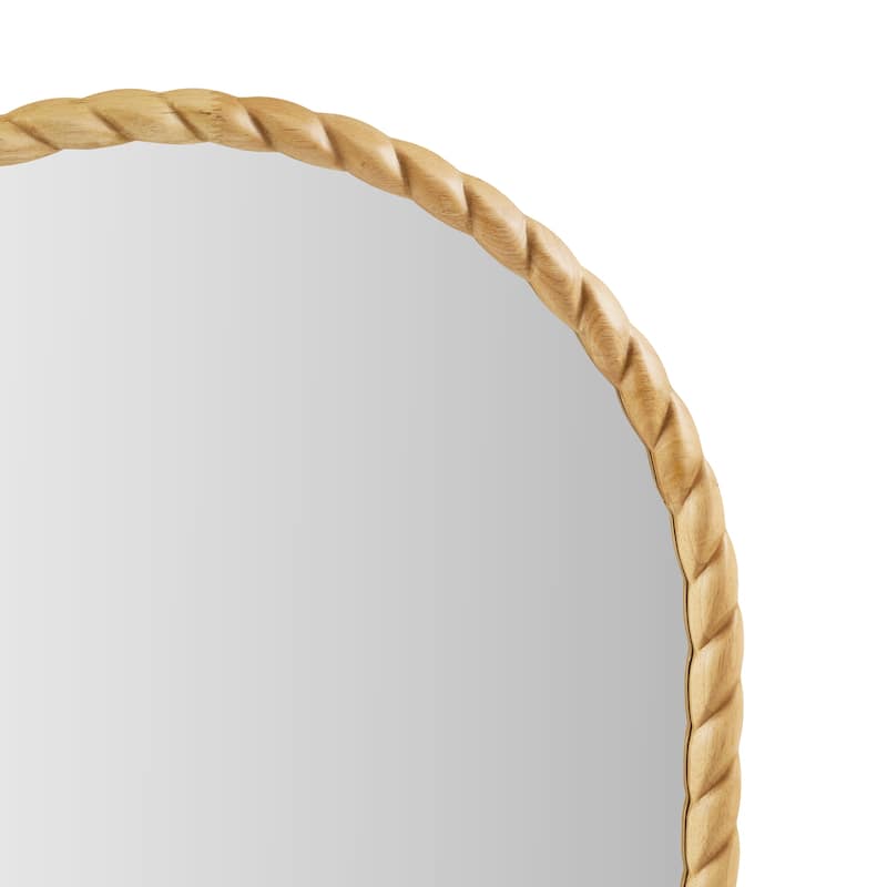 Madison Park Montra Arched Braided Wood Wall Mirror - N/A