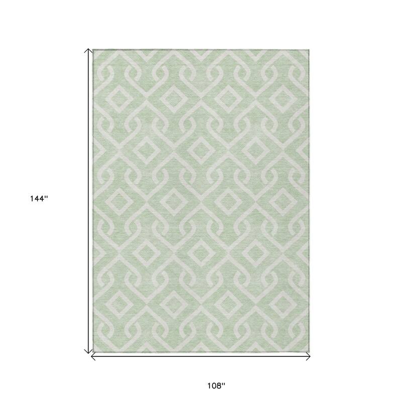 HomeRoots Geometric Transitional Rectangle Outdoor Rug
