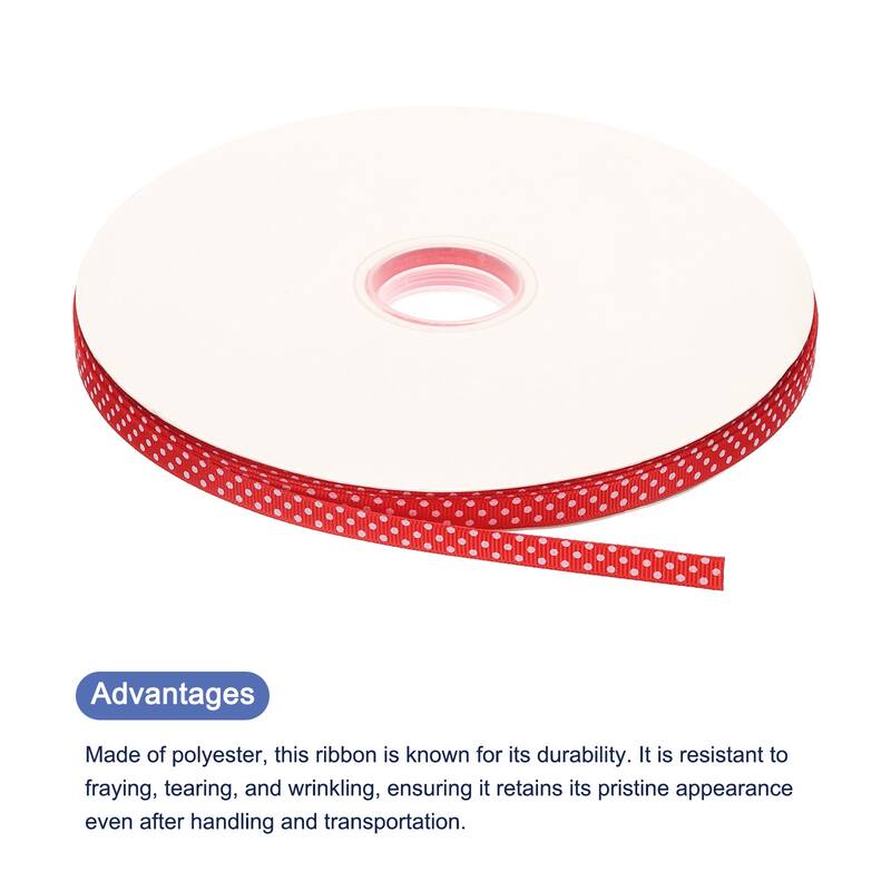 Grosgrain Ribbons with Dots Ribbon Bow Decoration