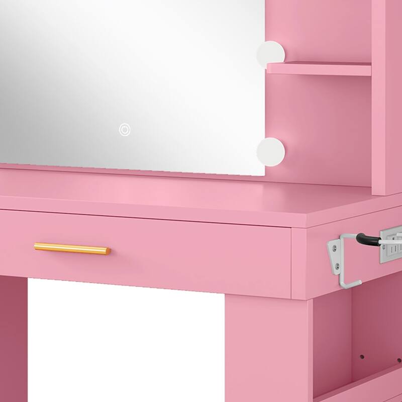 Moasis Makeup Vanity with LED Mirror