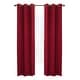 preview thumbnail 34 of 39, ThermaLogic Weathermate Insulated Cotton Grommet Curtain Panel - Pair 40" x 54" - Burgundy