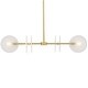 preview thumbnail 1 of 4, Designers Fountain D311C-IS Sky Fall 4 Light 40" Wide Linear Pendant Brushed Gold