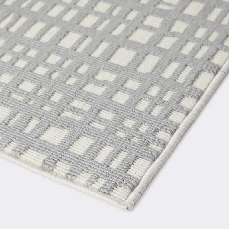 Haldane Abstract Plaid Indoor/Outdoor Area Rug