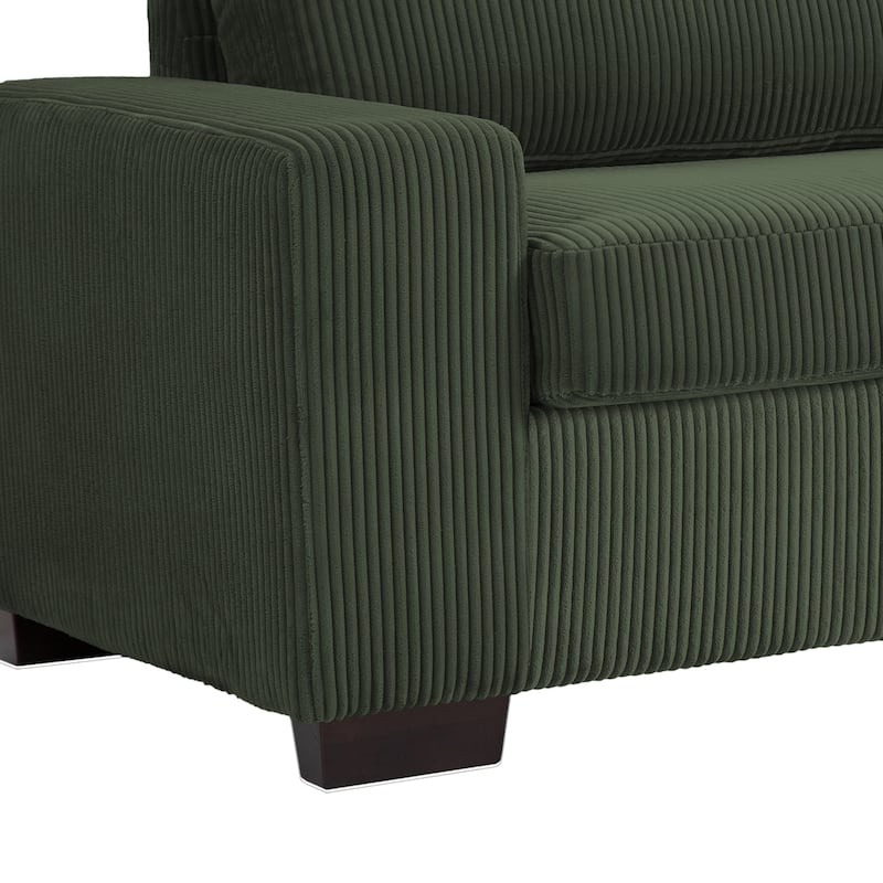 Modern 80" Upholstered Fabric 3-Seater Sofa