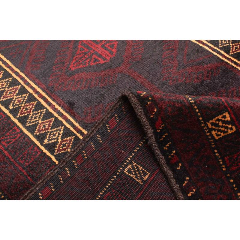 ECARPETGALLERY Hand-knotted Teimani Black Wool Rug - 3'1 x 4'7