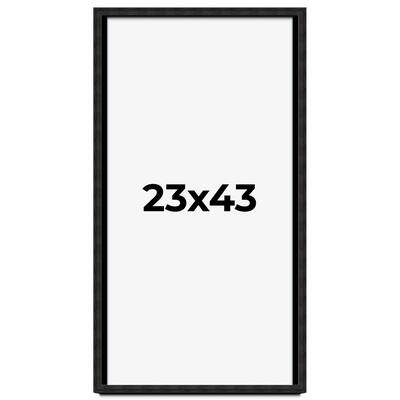 23x43 Shadow Box Black Rustic Barnwood Display Frame | 1.125 Inch