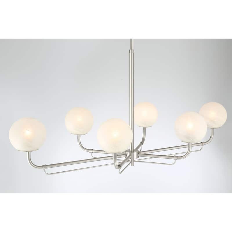 Minka Lavery 3796 Whitehall 6 Light 46" Long Linear Chandelier