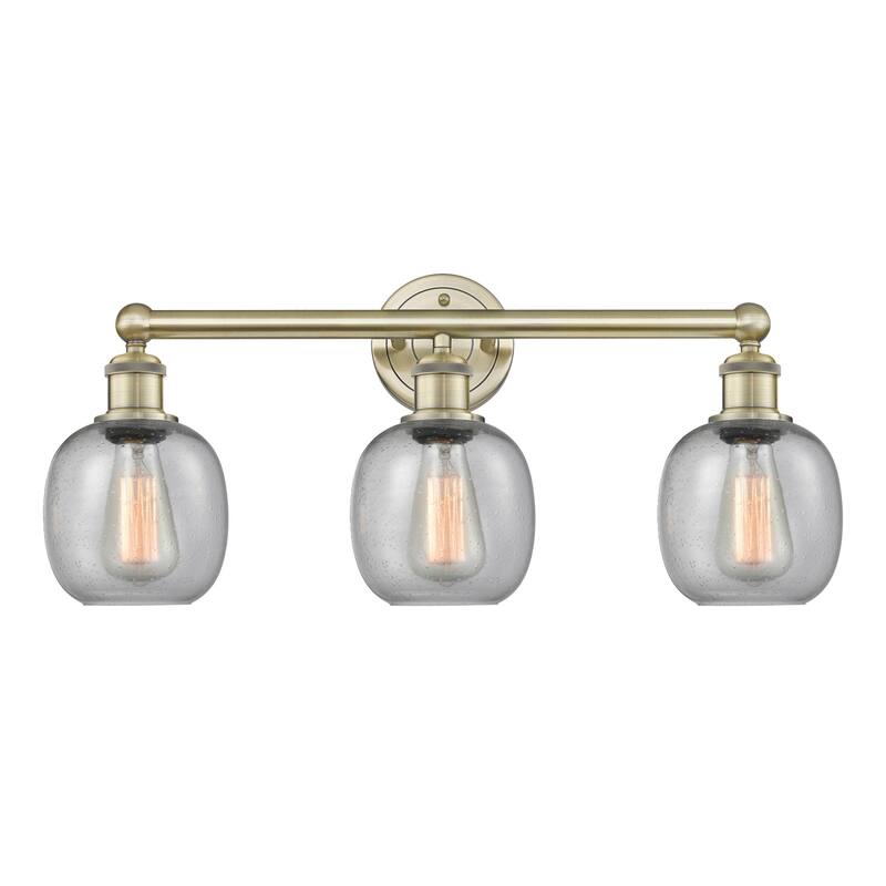 Innovations Lighting 616-3W-12-24 Belfast Vanity Belfast 3 Light 24" - Antique Brass / Seedy