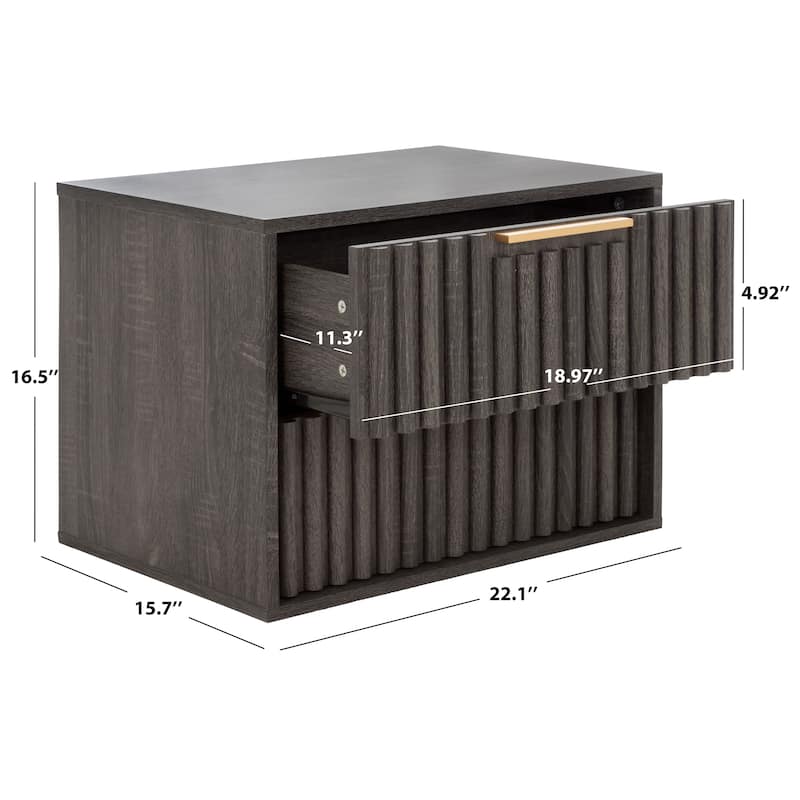 SAFAVIEH Home Lylia 2 Drawer Floating Nightstan