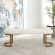 preview thumbnail 4 of 5, Uttermost Infinity Gold Bench - 60 W X 19 H X 16.25 D (in)
