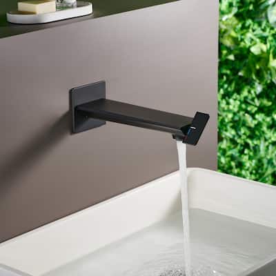 Innovative Wall Mount Bathroom Sink Faucet with a Creative Single Handle Design