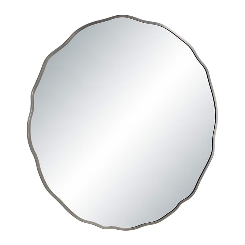 Renwil Knox 40" H x 40" W Wall Mirror, Silver
