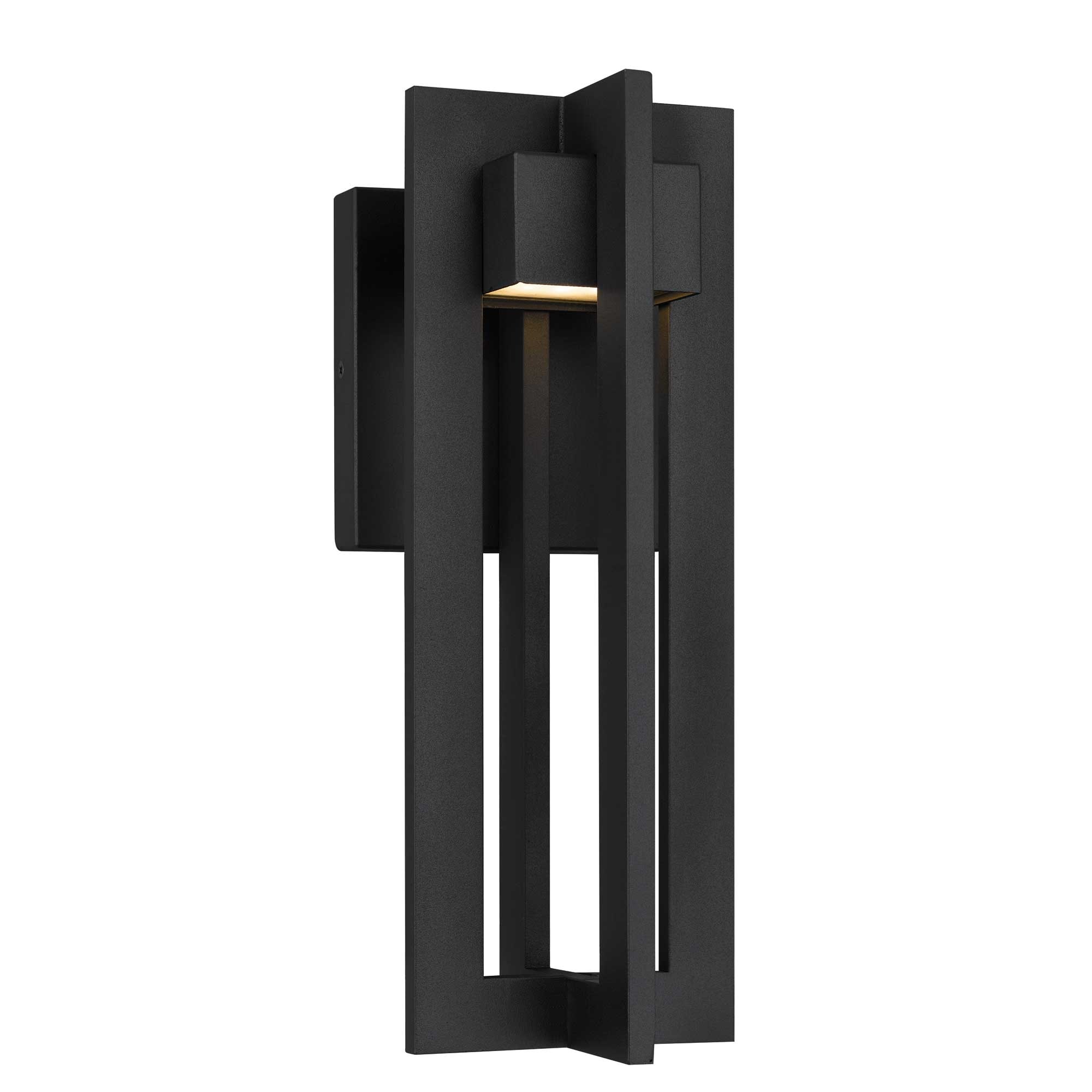 13" Black Outdoor Wall Sconce with Integrated LED