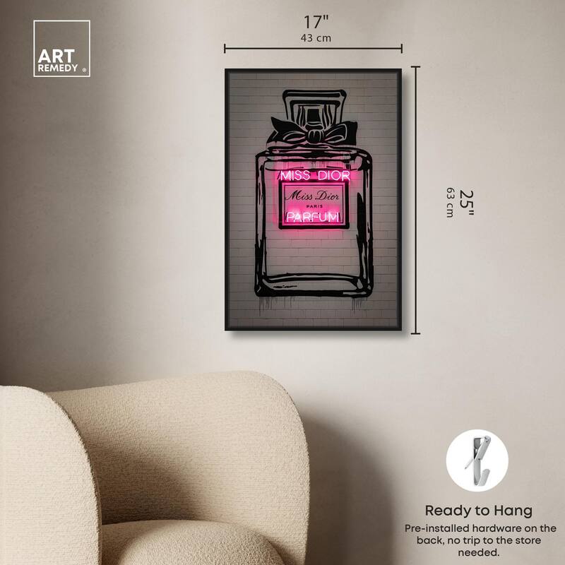 Miss Neon Dream Canvas by Art Remedy