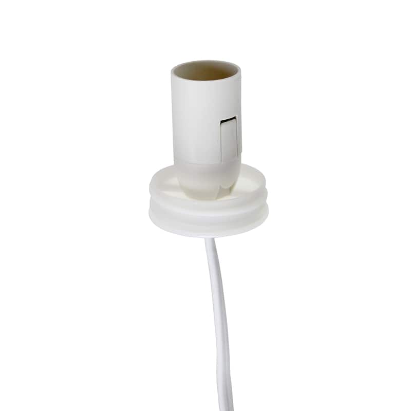 9.84" White Owl Cute Ceramic Table Lamp with Corded On/Off Switch for Cozy Lighting or Kids Room - 6.89”L x 7.48”W x 9.84”H