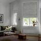 preview thumbnail 2 of 5, GoDear Design 99.99% Blackout Magnetic Roman Shades, No Drill Cordless Woven Fabric Blinds-Multiple Widths Available, Ivory