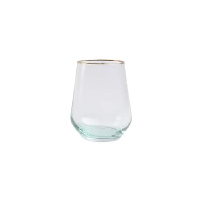 viva by VIETRI Rainbow Yellow Stemless Wine Glass