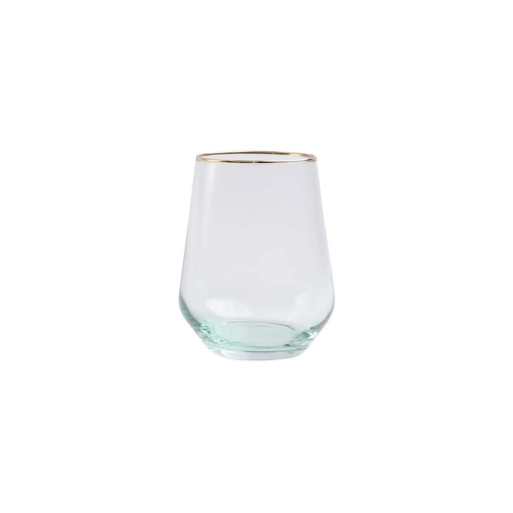 viva by VIETRI Rainbow Yellow Stemless Wine Glass