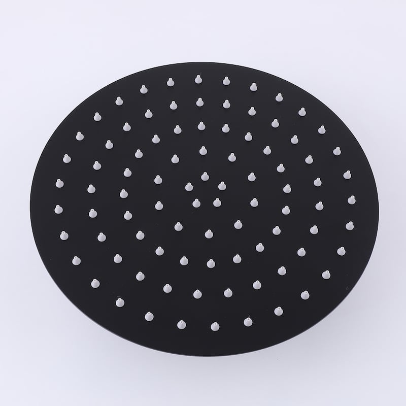 Outdoor 10 Inch Round Rain Shower Set with Handheld Shower (Adjustable Slider)