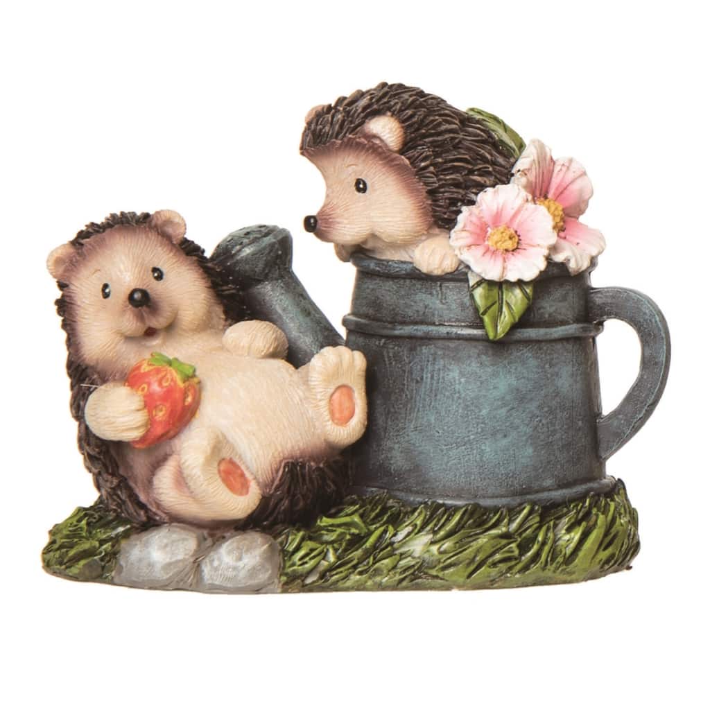 Transpac Resin 5.5" Multicolor Spring Hedgehog Wateringcan Figurine