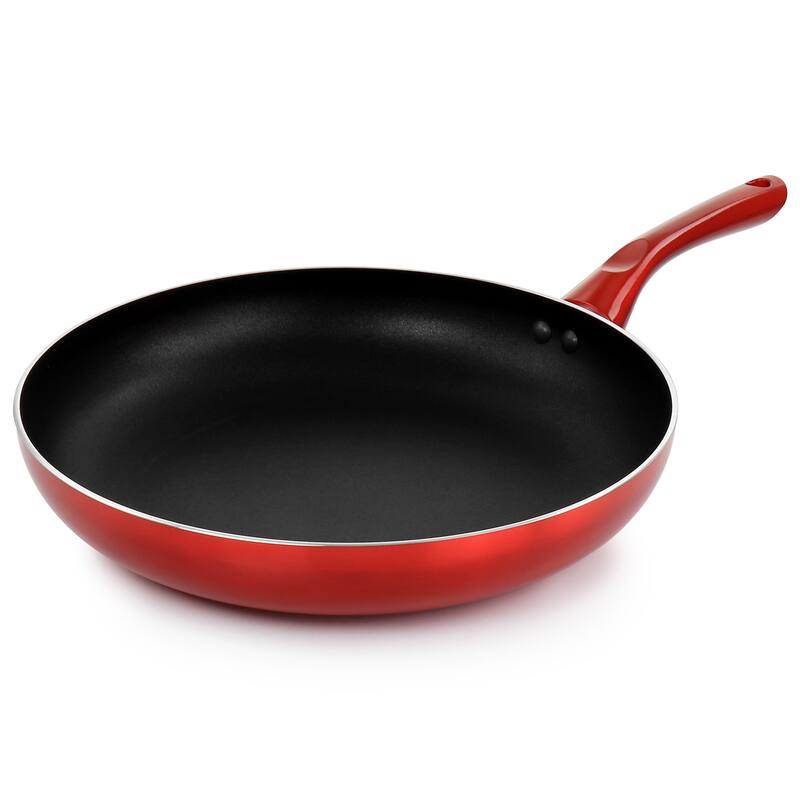 12 Inch Non Stick Gourmet Fry Pan in Scarlet