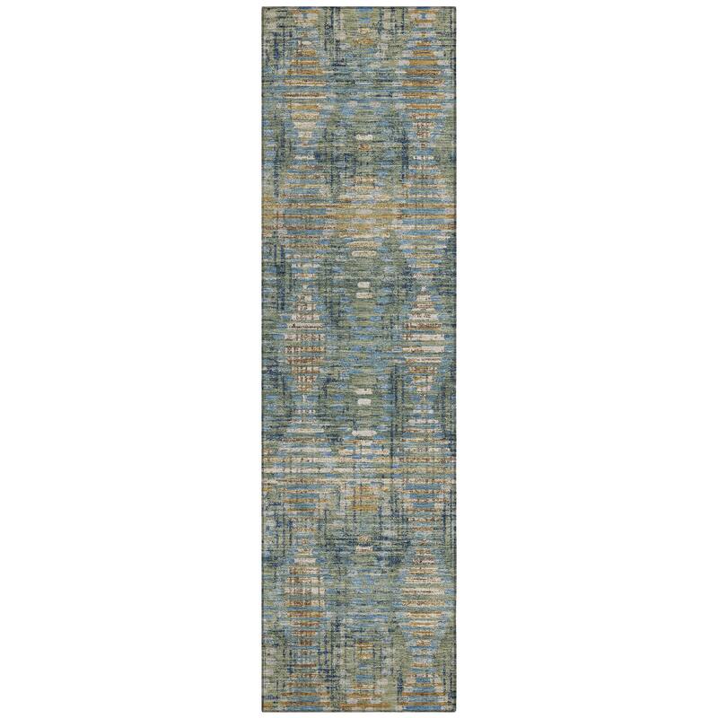 Machine Washable Indoor/ Outdoor Modern Ignacio Chantille Rug